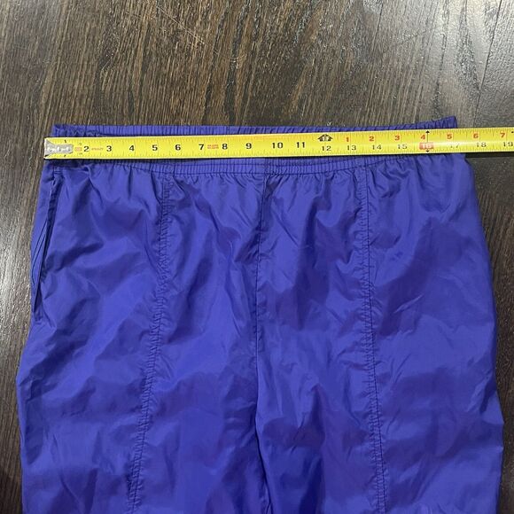 Vintage NIKE Track Pants Men’s Medium Spell Out Nylon 90s Gray Tag Purple Pink - Picture 6 of 8